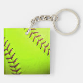 Porte-clés Softball Yellow Fast Pitch 8U 10U 12U 14 Porte - c (Dos)