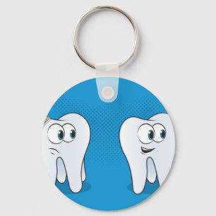 Porte-clés Soin dentaire Happy vs Sad Tooth