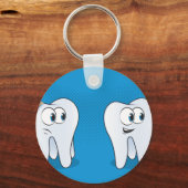 Porte-clés Soin dentaire Happy vs Sad Tooth (Recto)