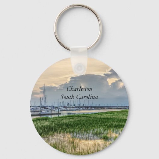 Porte-clés Soirée À Charleston Harbour (Recto)