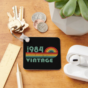 Porte-clés Soirée de 40 ans vintage personnalisée