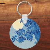Porte-clés Soirée Lune Arbre Bleu Lune (Recto)