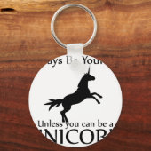 Porte-clés Sois Toi-Même Unicorne (Recto)