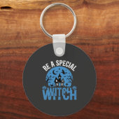 Porte-clés Sois un design de Halloween de sorcière spéciale_1 (Recto)