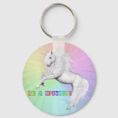 Porte-clés Sois une licorne (Recto)