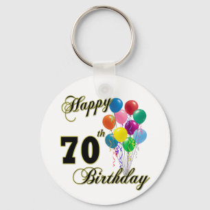 Porte-clés Soixante-dixième cadeaux d'anniversaire et