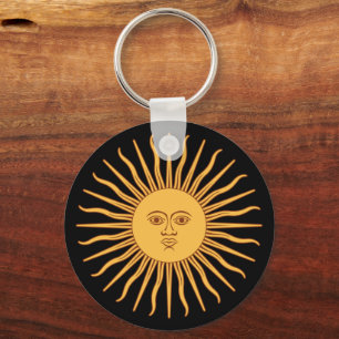 Porte-clés Sol De Mayo Argentine Sun, Drapeau, Argentine