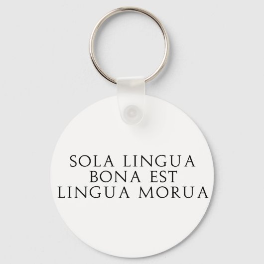 Porte-clés Sola Lingua Bona (Recto)