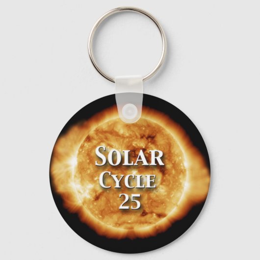 Porte-clés Solaire Cycle 25 Soleil actif (Recto)