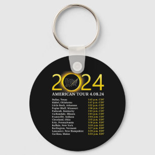 Porte-clés Solar Eclipse 2024 American Tour 2024 Totality Tot