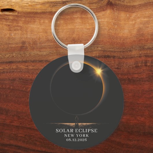 Porte-clés Solar Eclipse 2026 Celestial Astronomy (Recto)