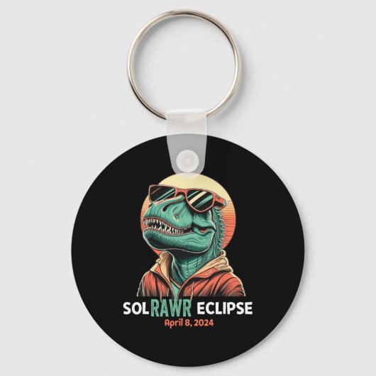 Porte-clés Solar Eclipse Avril 8 2024 Eclipse Enfants Garçons (Recto)