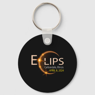 Porte-clés Solar Eclipse Illinois Carbondale Usa Totalité Avr