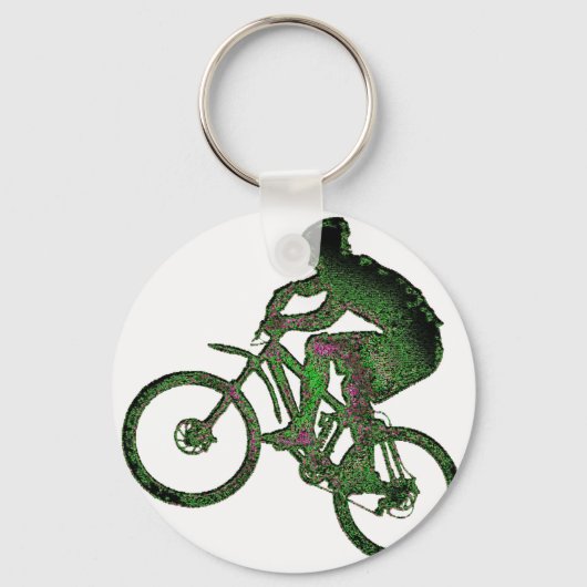 Porte-clés Solarisation du vélo (Recto)