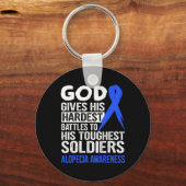 Porte-clés Soldats les plus touchants de Dieu ALOPÉCIA SENSIB (Recto)