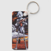 Porte-clés Soldats robots militaires de science-fiction vinta (Verso)