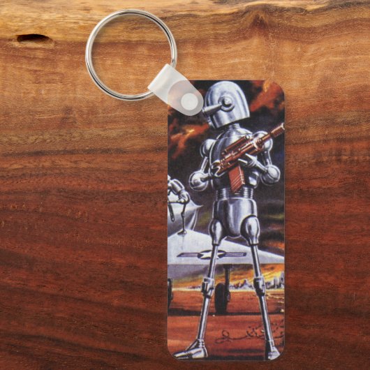 Porte-clés Soldats robots militaires de science-fiction vinta (Recto)