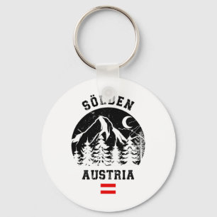 Porte-clés Sölden Autriche Alpes Station de ski Ski alpin Aut
