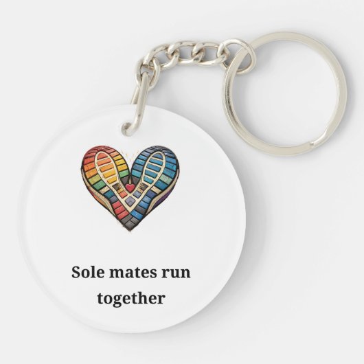 Porte-clés Sole mates run together (Dos)