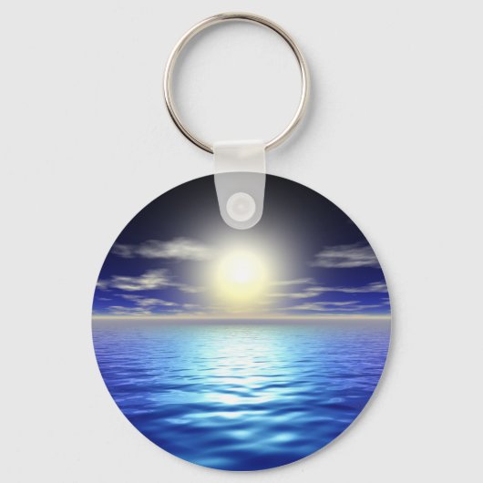 Porte-clés Soleil bleu (Recto)