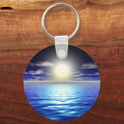 Porte-clés Soleil bleu (Recto)