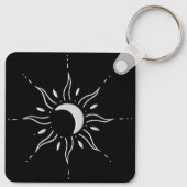 Porte-clés Soleil d'argent  (Dos)