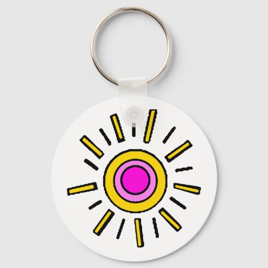 PORTE-CLÉS SOLEIL D'ÉTÉ (Recto)