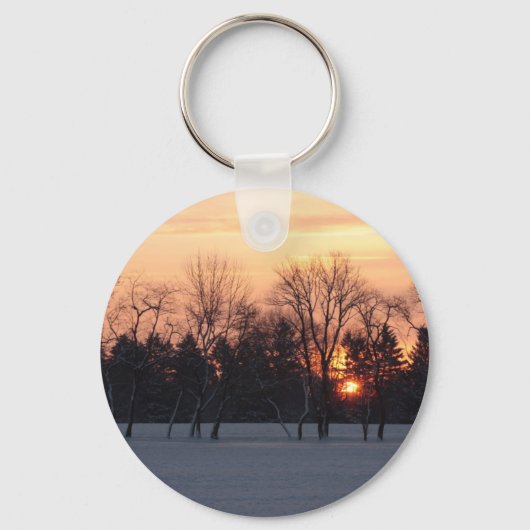 Porte-clés Soleil d'hiver (Recto)
