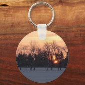 Porte-clés Soleil d'hiver (Recto)