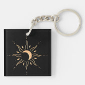 Porte-clés Soleil d'or  (Dos)