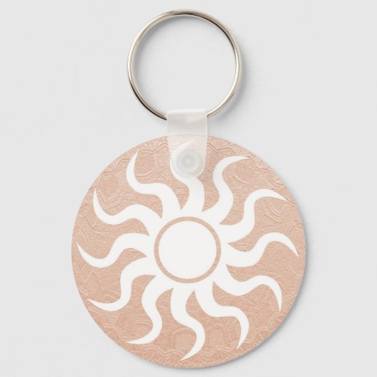Porte-clés SOLEIL et bijoux sur huile dorée (Recto)