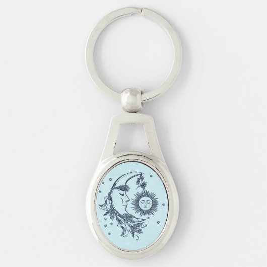 Porte-clés Soleil et Lune (Devant)