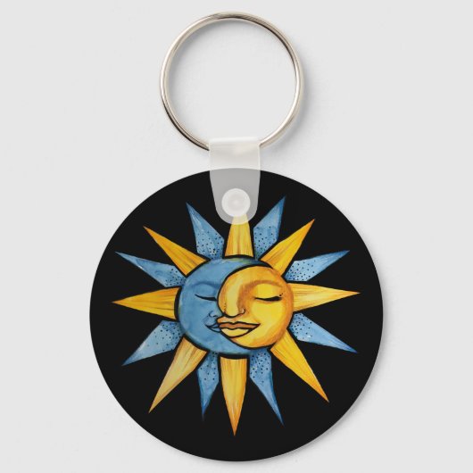 Porte-clés Soleil et Lune (Recto)
