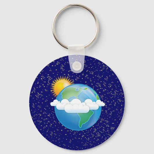 Porte-clés Soleil et Terre - (Recto)