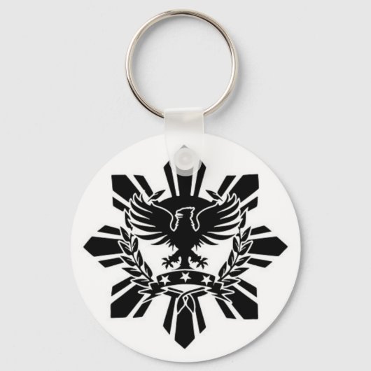 Porte-clés Soleil philippin et crête d'aigle (Recto)