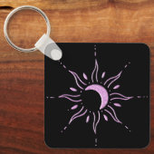 Porte-clés Soleil rose (Recto)