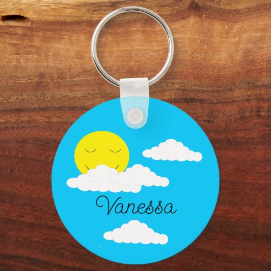 Porte-clés Soleil souriant (Verso)