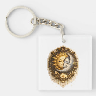 Porte-clés Soleil Spirituel et Lumière Céleste Sacrée de la L