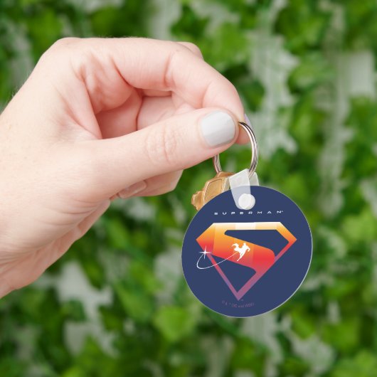 Porte-clés Soleil Tourner Superman Shield (main)