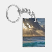 Porte-clés Soleil Traversant Les Nuages Au-Dessus De La Mer (Devant gauche)