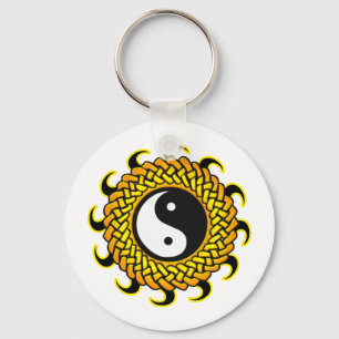 Porte-clés Soleil tressé de Yin Yang