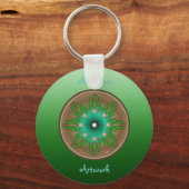 Porte-clés Soleil vert (Recto)