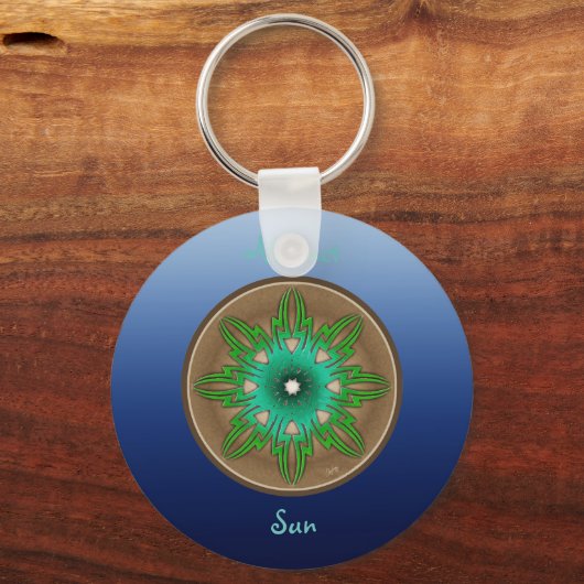 Porte-clés Soleil vert (Recto)