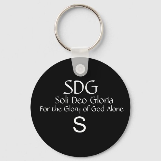 Porte-clés Soli Deo Gloria (Recto)