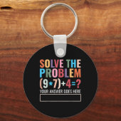 Porte-clés Solve The Problem 67 Six Seven Funny Math Teacher  (Recto)