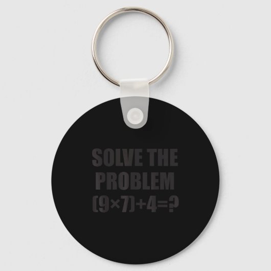 Porte-clés Solve The Problem Funny 67 Meme Brainrot Math Teac (Recto)