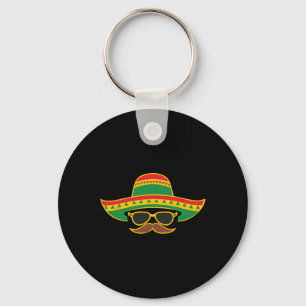 Porte-clés Sombrero Face Cinco De Mayo Fête mexicaine K
