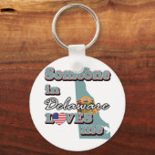 Porte-clés Someone in Delaware loves Me (Recto)