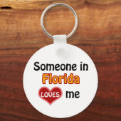 Porte-clés Someone in Florida Loves me (Recto)