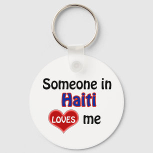 Porte-clés Someone in Haiti Loves Me